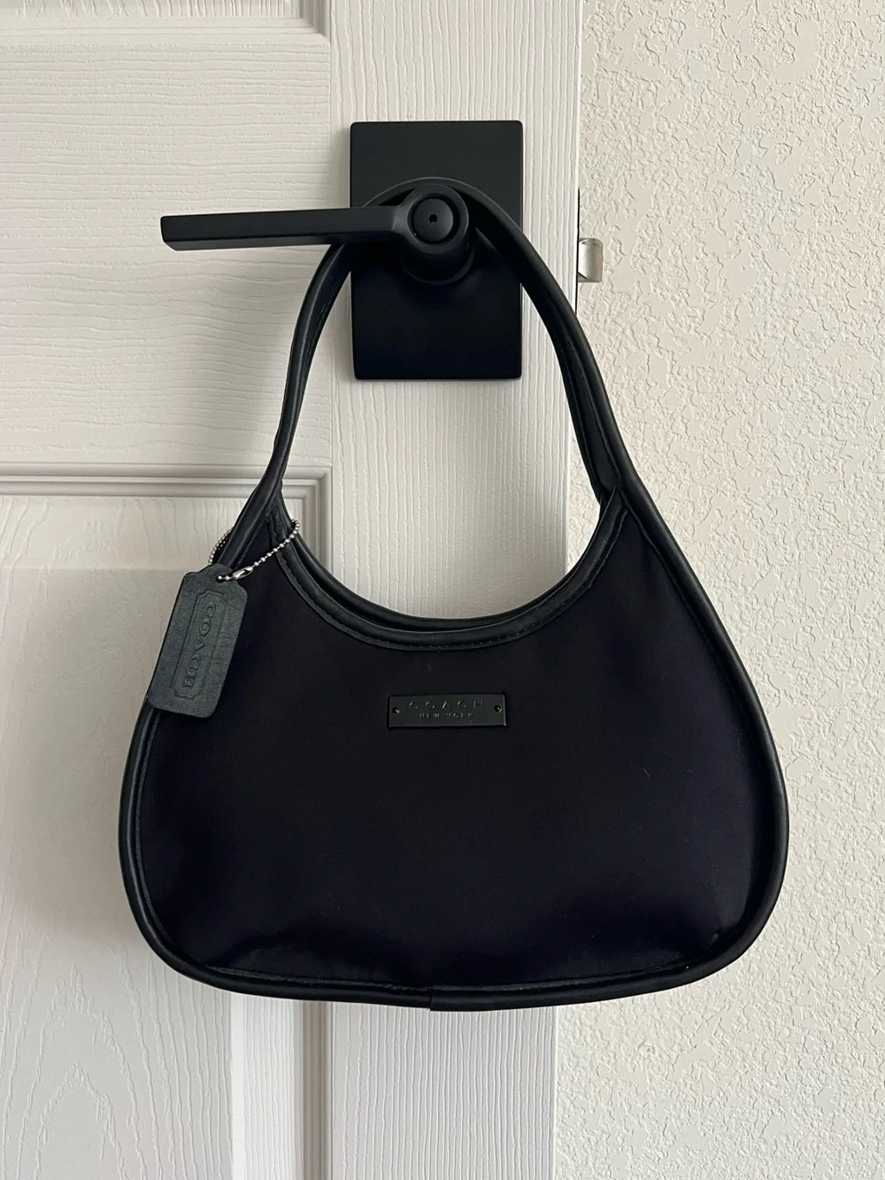 Coach Vintage #6202 Mini Ergo Black Neoprene Bag (1998)
